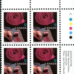 Canada Stamp PB#1678 - Quilting (1999) 9¢
