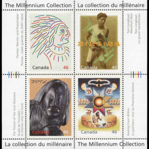 Canada Stamp #1826 - Canada's First People (2000) 4 x 46¢ Pane of 4
