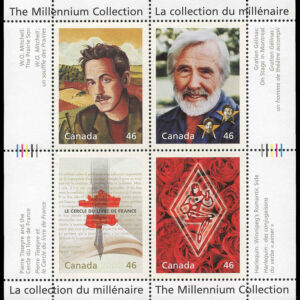 Canada Stamp #1828 - Literary Legends (2000) 4 x 46¢ Pane of 4
