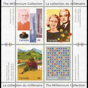 Canada Stamp #1830 - A Tradition of Generosity (2000) 4 x 46¢ Pane of 4