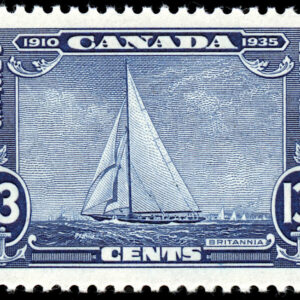 Canada Stamp #216 - Royal Yacht Britannia (1935) 13¢ (VF-MH)