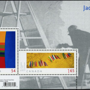 Canada Stamp #2322 - Art Canada: Jack Bush (2009) 1 x 54¢, 1 x $1.65 Souvenir sheet of 2