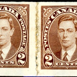 Canada Stamp #239i - King George VI (1937) 4 x 2¢ POST OFFICE REPAIR OF 4