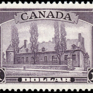 Canada Stamp #245 - Château de Ramezay, Montreal (1938) $1 (VF-MH)