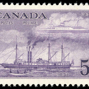 Canada Stamp #312 - Steamships of 1851 and 1951 (1951) 5¢