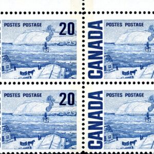 Canada Stamp CB#464p - The Ferry, Quebec, by J.W. Morrice (1969) 20¢ W2B, DF, DEX