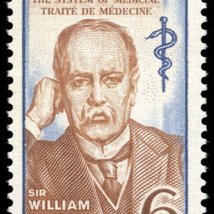 Canada Stamp #495i - Sir William Osler (1969) 6¢ HB