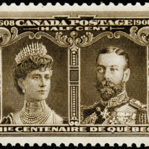 Canada Stamp #96 - Prince & Princess of Wales (1908) ½¢ (f)