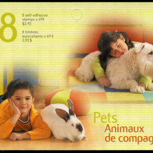 Canada Stamp Booklet - #BK297 -Pets (2004) 8 x 49¢