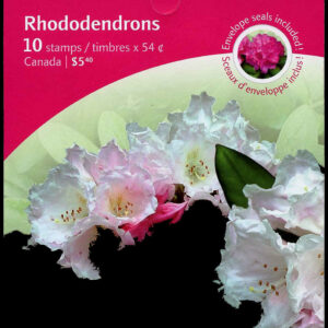 Canada Stamp Booklet - #BK401 - Rhododendrons (2009) 10 x 54¢
