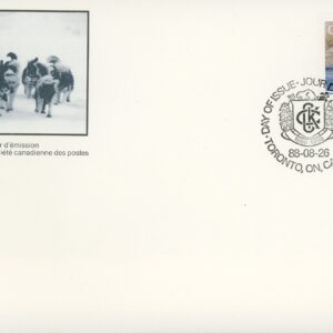 Canada FDC#1218 - Nova Scotia Duck Trolling Retriever (1988) 37¢
