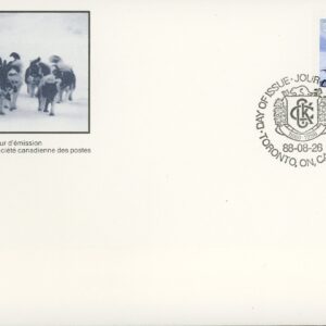 Canada FDC#1219 - Canadian Eskimo Dog (1988) 37¢