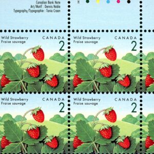 Canada Stamp PB#1350I - Wild Strawberry (1992) 2¢