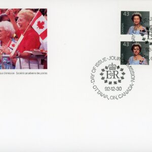 Canada FDC PB#1358 - Queen Elizabeth II (1992) 43¢