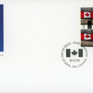 Canada OFDC PB#1359 - Flag over Field (1992) 43¢