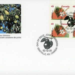 Canada FDC PB#1364 - Delicious Apple (1992) 49¢