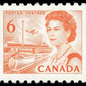 Canada Stamp #468Ai - Queen Elizabeth II (1969) 6¢ HB, DEX