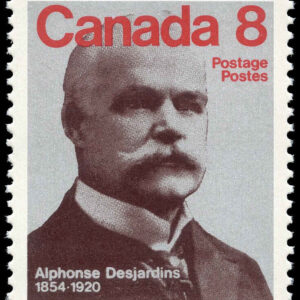 Canada Stamp #661i - Alphonse Desjardins (1975) 8¢ F, smooth