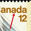 Canada PB#747a - Sailing Vessels (1977) 4 x 12¢ W/745i - Notch in 2nd a of Canada, pos. 10 - Image 2