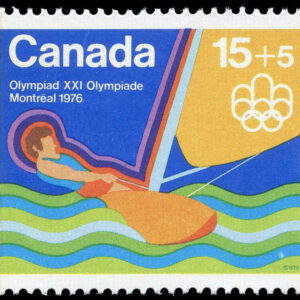 Canada Stamp - Semi-Postal #B6i - Sailing (1975) 15¢ + 5¢ LF