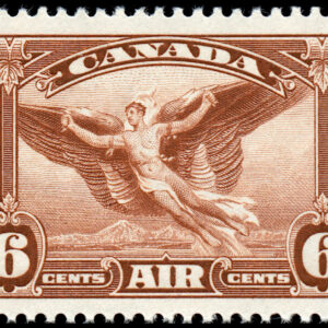 Canada Stamp - Air Mail #C5 - Daedalus in flight (1935) 6¢ (VF-MH)