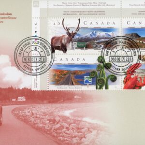 Canada OFDC PB#1742a - Scenic Highways - 2 (1998) 4 x 45¢