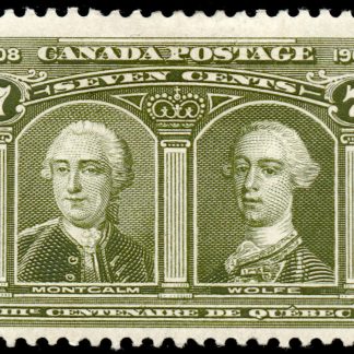 Canada Stamp #100 - Montcalm & Wolfe (1908) 7¢ (FVF-MNH)