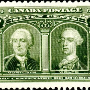 Canada Stamp #100 - Montcalm & Wolfe (1908) 7¢ (VF-MNH)