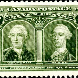 Canada Stamp #100 - Montcalm & Wolfe (1908) 7¢ (VF-MNH)