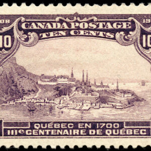 Canada Stamp #101 - Quebec in 1700 (1908) 10¢ (FVF-MH)