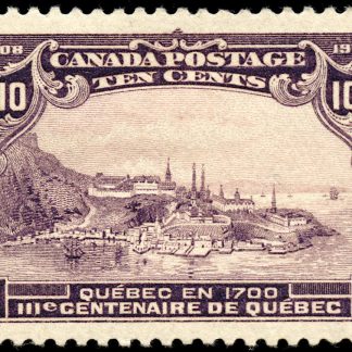 Canada Stamp #101 - Quebec in 1700 (1908) 10¢ (FVF-MH)