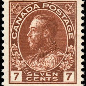 Canada Stamp #114 - King George V (1924) 7¢ (VFV-MH)