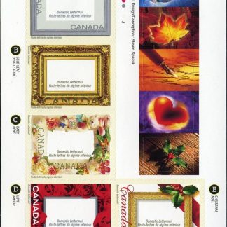 Canada Stamp #1918 - Picture Postage (2001) 5 x 47¢ Booklet pane of 5