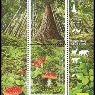 Canada Stamp #2461 - International Year of Forests (2011) 2 x (P) Souvenir sheet of 2