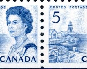 Canada Stamp #458DI - PAIR - Canada Stamp - 458c (1968) (1968) 2X 5C