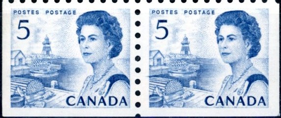 Canada Stamp #458DI - PAIR - Canada Stamp - 458c (1968) (1968) 2X 5C