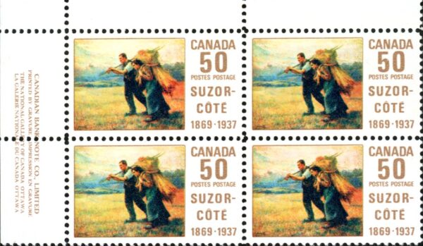 Canada Stamp PB#492 - Return from the Harvest Field (1969) 50¢