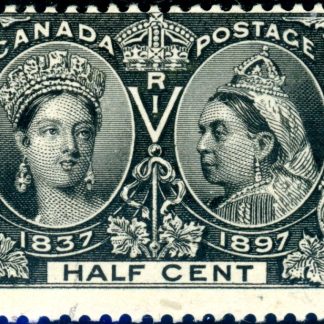Canada Stamp #50 - Queen Victoria Jubilee (1897) ½¢ (F-U)