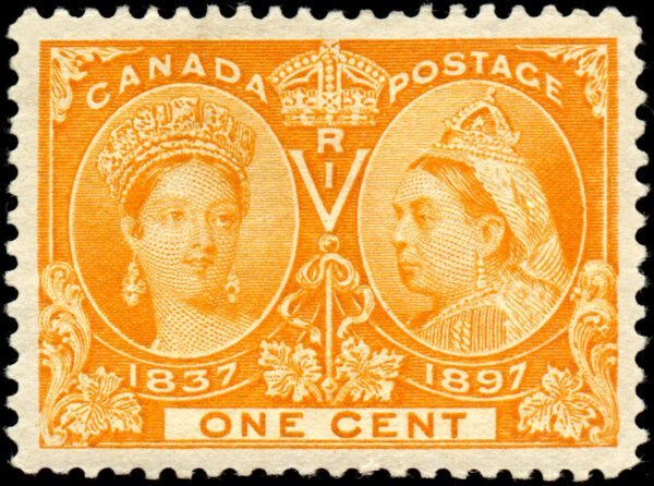 Canada Stamp #51 - Queen Victoria Jubilee (1897) 1¢ (FVF-MNH)