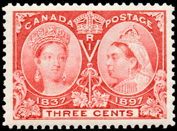 Canada Stamp #53 - Queen Victoria Jubilee (1897) 3¢ (FVF-MNH)