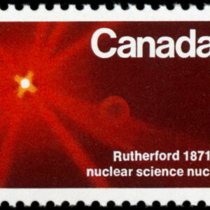 Canada Stamp #534ii - Atom splitting (1971) 6¢ F front