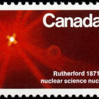 Canada Stamp #534ii - Atom splitting (1971) 6¢ F front