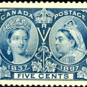 Canada Stamp #54 - Queen Victoria Jubilee (1897) 5¢ - MNH - actual scan