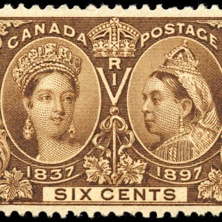 Canada Stamp #55 - Queen Victoria Jubilee (1897) 6¢ (FVF-MH)
