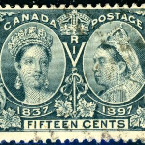 Canada Stamp #58 - Queen Victoria Jubilee (1897) 15¢ (F-U)
