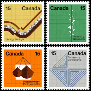 Canada Stamp #582-5 - Earth Sciences (1972) 4 x 15¢ Series of 4 GT2 TAGGED