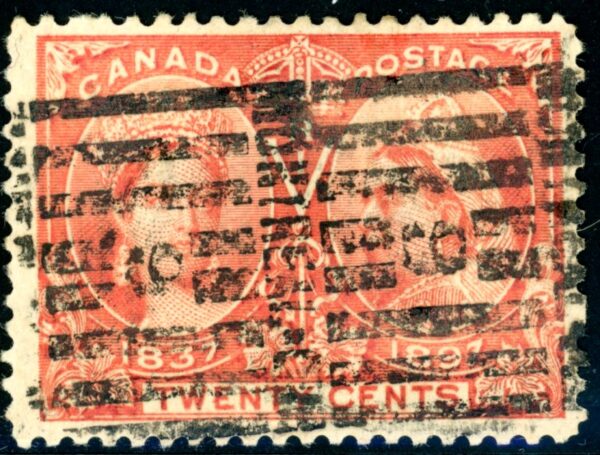 Canada Stamp #59 - Queen Victoria Jubilee (1897) 20¢ -(FVF-U)