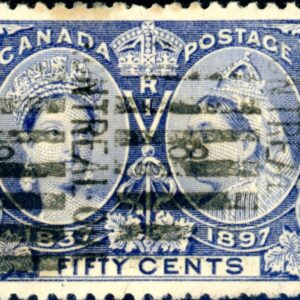 Canada Stamp #60 - Queen Victoria Jubilee (1897) 50¢ (XF)