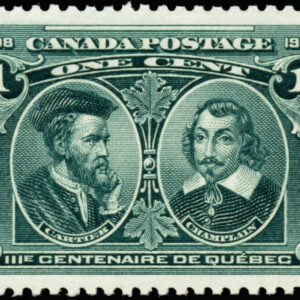 Canada Stamp #97 - Cartier & Champlain (1908) 1¢ (VF-MH)