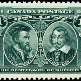 Canada Stamp #97 - Cartier & Champlain (1908) 1¢ (VF-MH)